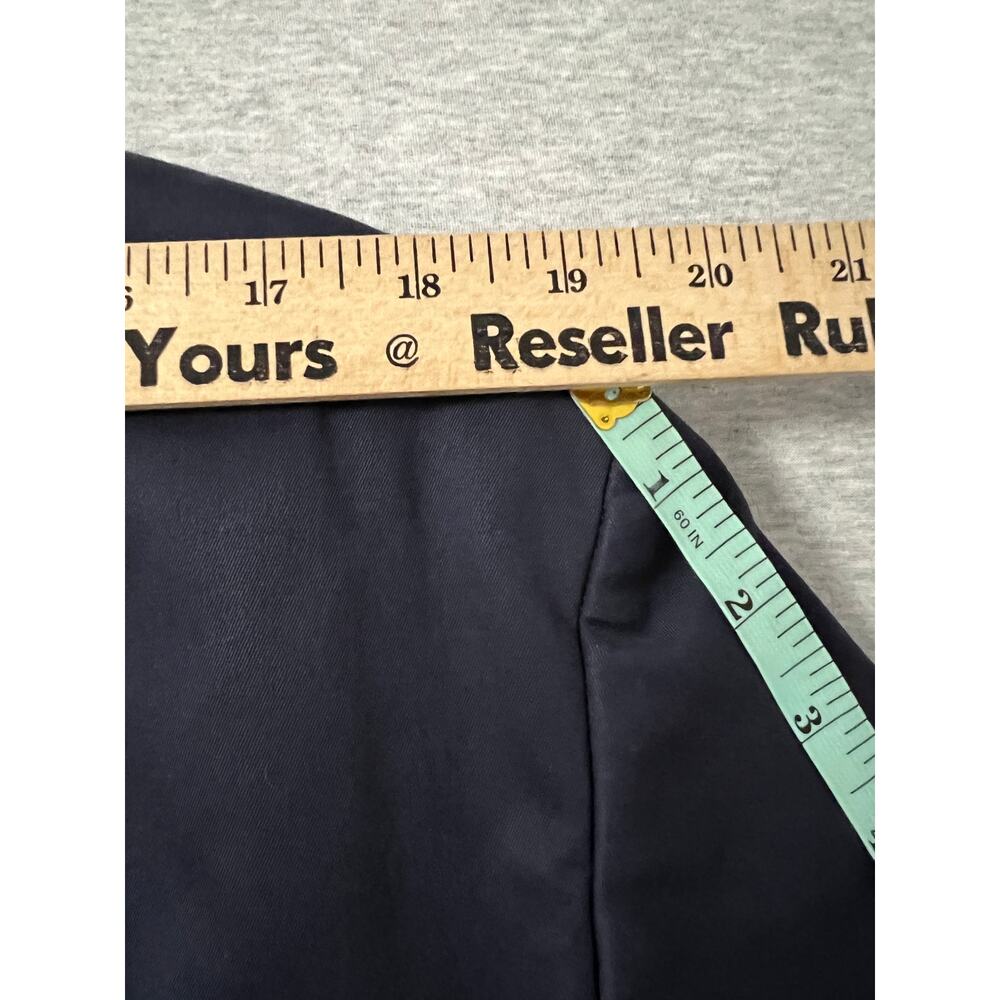 Vintage Y2K Tommy Hilfiger Navy Twill Blazer 42R Tailored Green Lining Preppy - Picture 9 of 16
